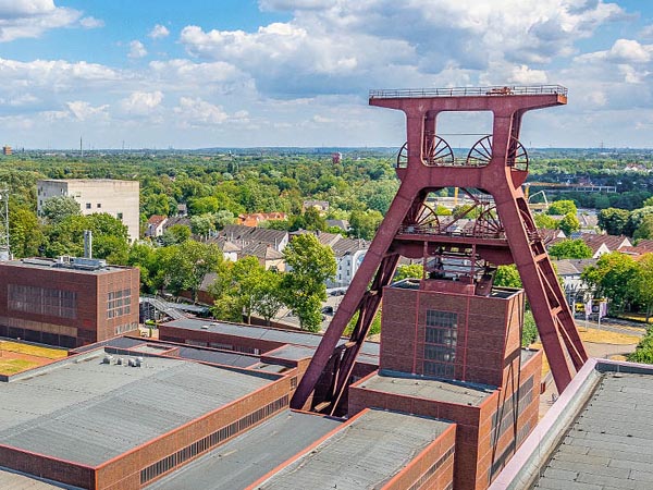 Förderturm der Zeche Zollverein in Essen 